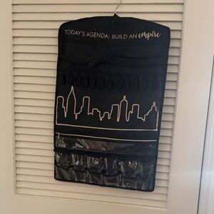 Charming Charlie Black and Gold Jewelry Organizer